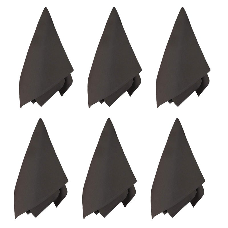 DG Collections 100% Cotton Flour Sack Towels â€“ 12 Pack, 27x27 Inches, Grey, Lint-Free, Pre-Washed, Hemmed Edges â€“ Reusable Kitchen Towels for Cleaning, Embroidery, Printing & Crafts - Grey - Image 3